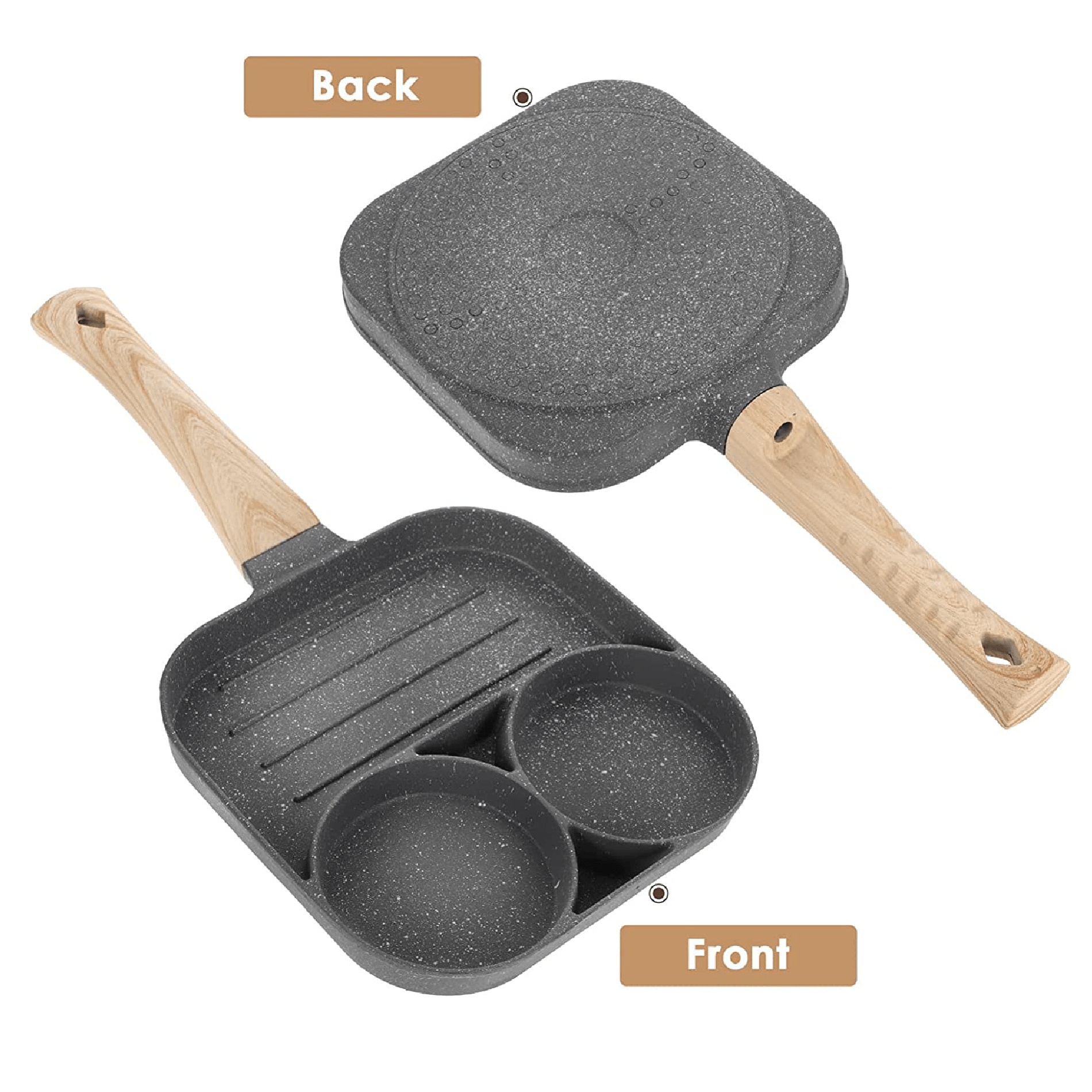 Miniatura 3 de Sartén Antiadherente 3 Puestos